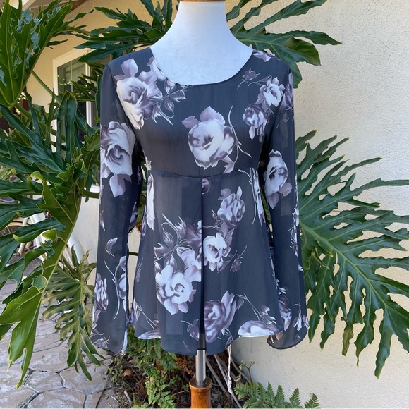 90’s Forever 21 sheer floral top - Picture 6 of 9